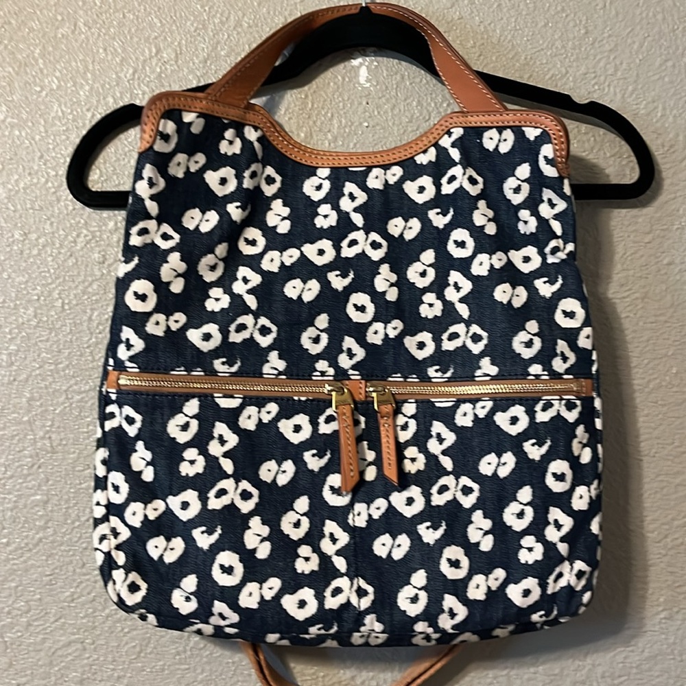 Fossil Leopard Print Erin Crossbody Purse/Bag/Tote - image 4
